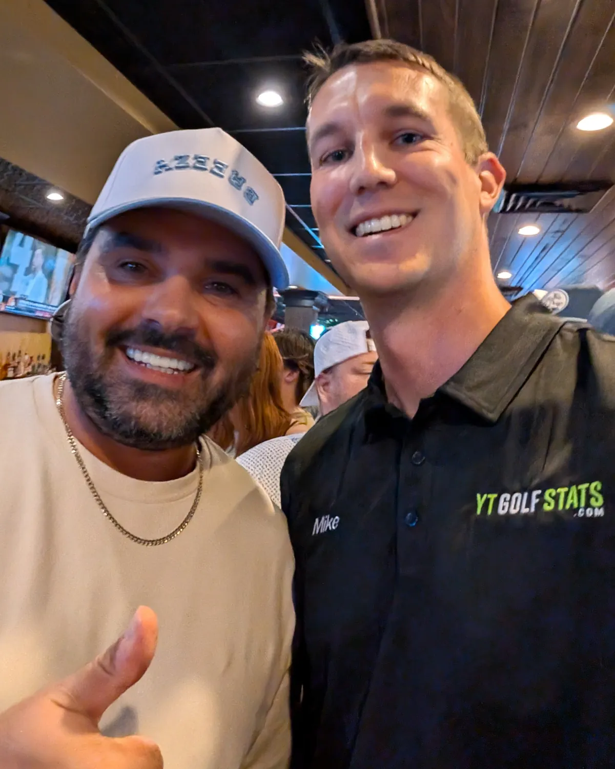 Mike with Joey D of Bob Does Sports at Kearney's Public House in Mentor, Ohio